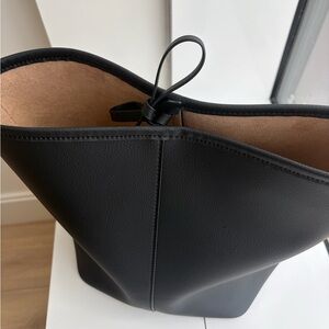 Muji faux leather tote bag